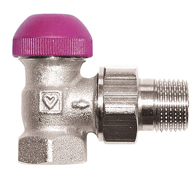 TS-99-FV Thermostatic Low Flow 6 Position Presettable Valve Angle Model