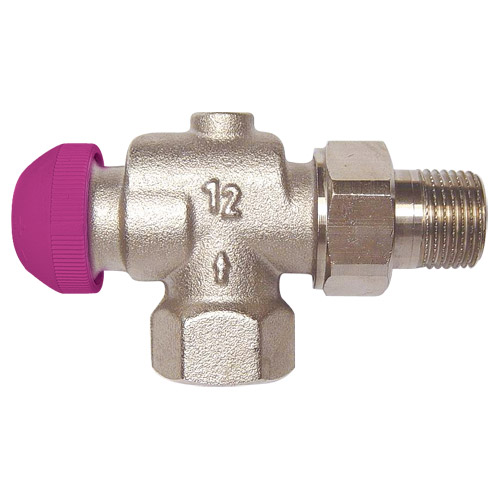 TS-99-FV Thermostatic Low Flow 6 Position Presettable Valve reverse Angle Model