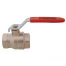Ball valve with lever (steel, nickel-plated), PN 25, socket x socket