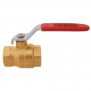 Ball valve with lever (steel, nickel-plated)
