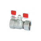 Ball Valve with freely moving nut, with T- handle