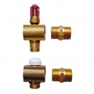 HERZ-Single Outlet set with flow meter control insert